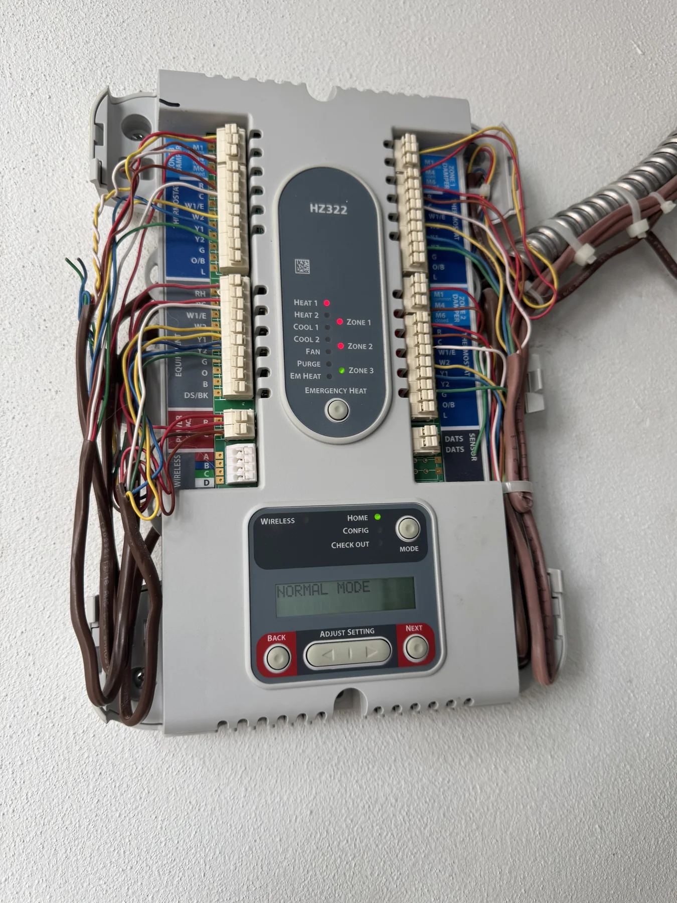 Photo of HVAC zoning-system work